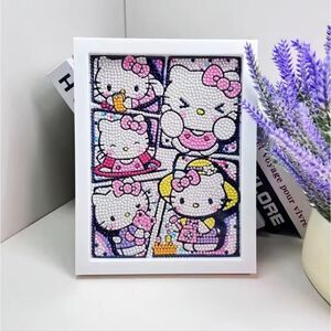 Brand New DIY Hello Kitty Diamond Beads Art With Frame